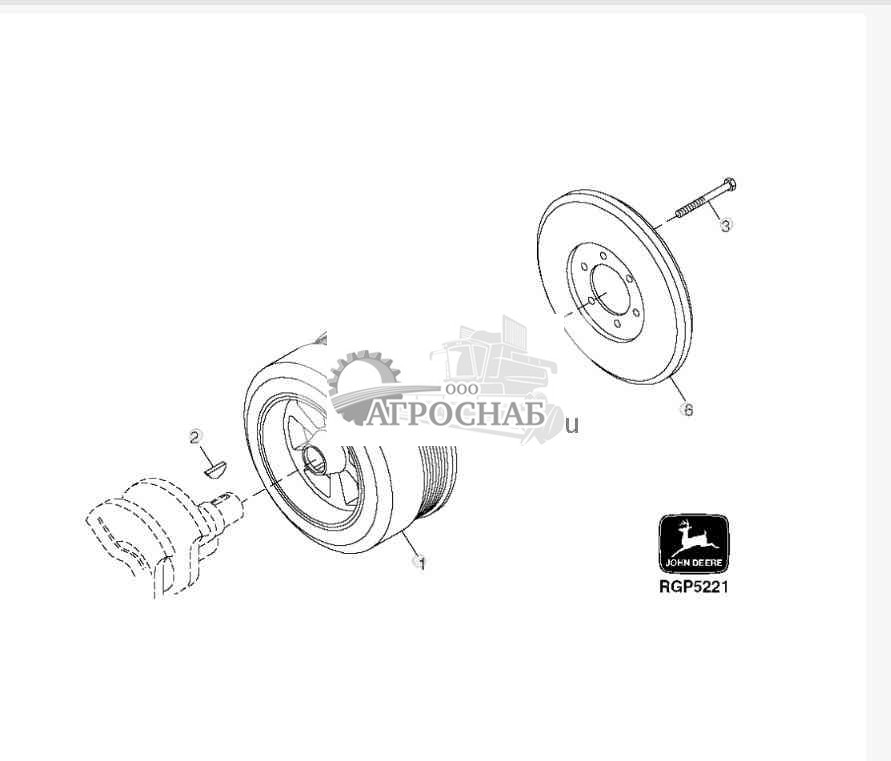 CRANKSHAFT PULLEY AND DAMPER 